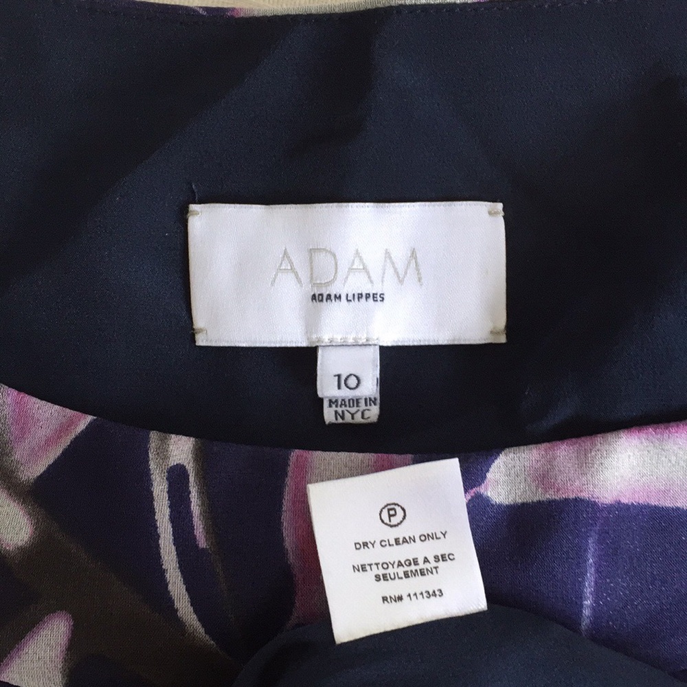 Adam floral print silk shift dress - Picture 8 of 8